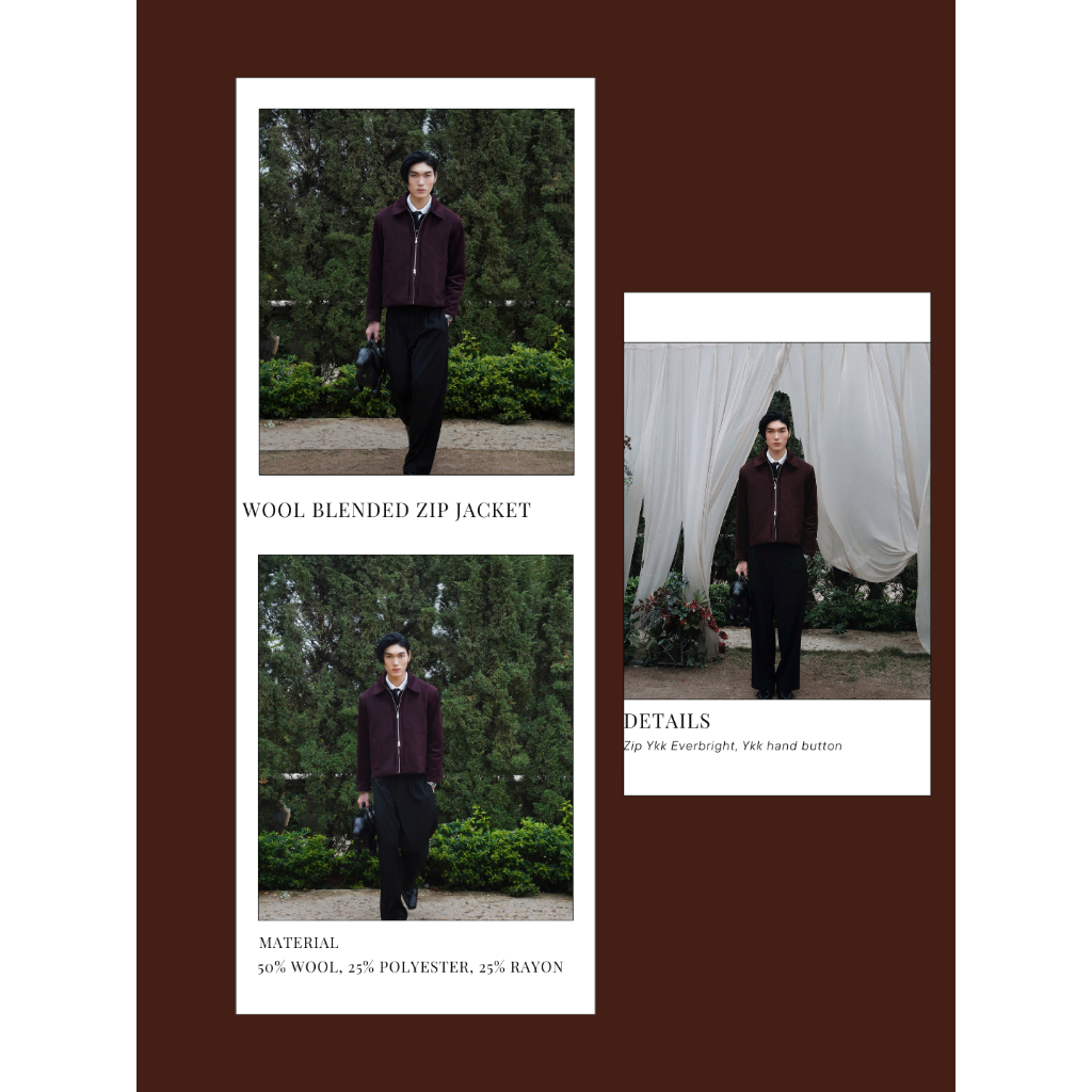 [SPECIAL EDITION] Wool blended zip jacket Uniforme x Hùng Phạm, chất ...