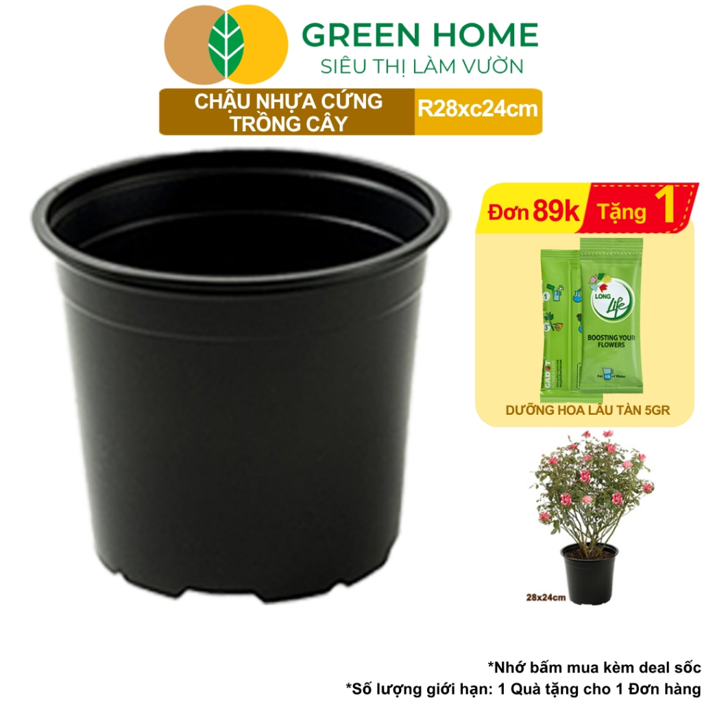 Đánh giá Chậu Trồng Cây Greenhome: Nhựa Cứng, Thoát Nước Tốt, Nhiều Kích Thước