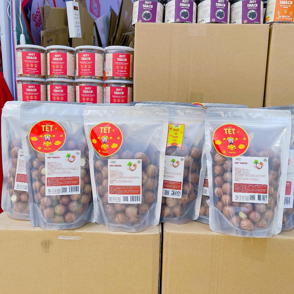 Ảnh Hạt Macca Just Snack | Túi 500g - Nhập khẩu Úc, Thơm ngon, Béo ngậy, Túi tiện lợi, Đồ ăn vặt Tết 2