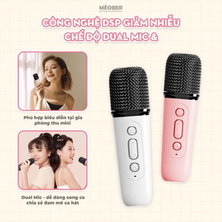 Bộ Loa Bluetooth kèm Micro không dây hát Karaoke Mini V2, loa bluetooth by MèoBer