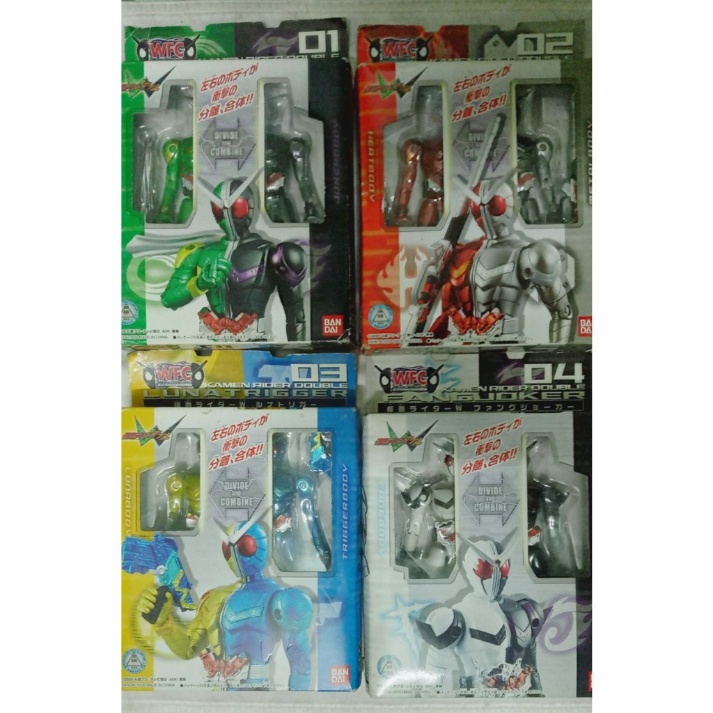 Mô hình Kamen Rider W Double WFC (W Form Change) Series Set 01-04 ...