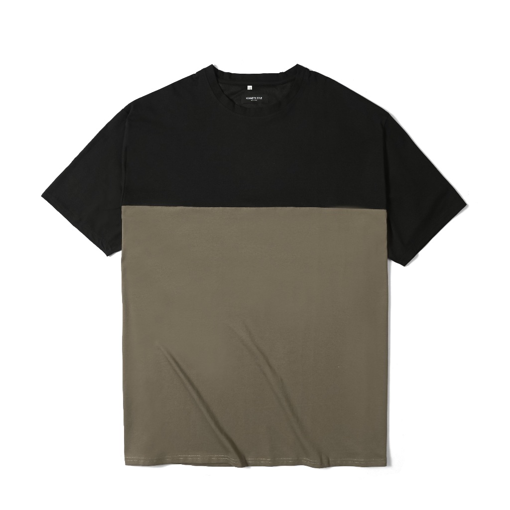 Áo Phông Unisex Color Block MINIMAL Big Size- Siêu Phẩm T-shirt 2 Màu Hack Dáng, Chất Cotton Co Giãn 4 Chiều Hot Trend