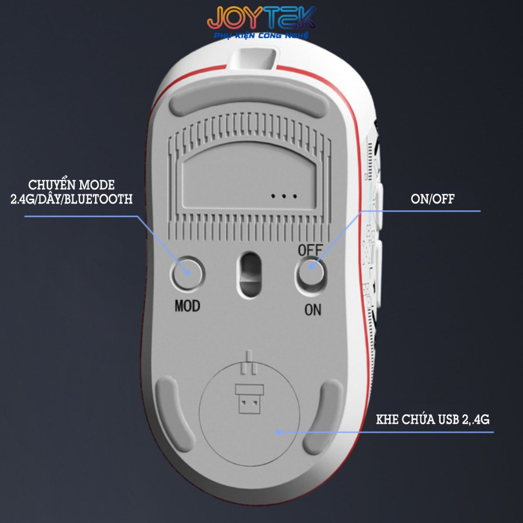 Chuột Gaming Atas F30 - Silent- 3 MODE Không dây Bluetooth - Pin sạc 500mah - Có app Marco - DPI 10000 | BigBuy360 - bigbuy360.vn