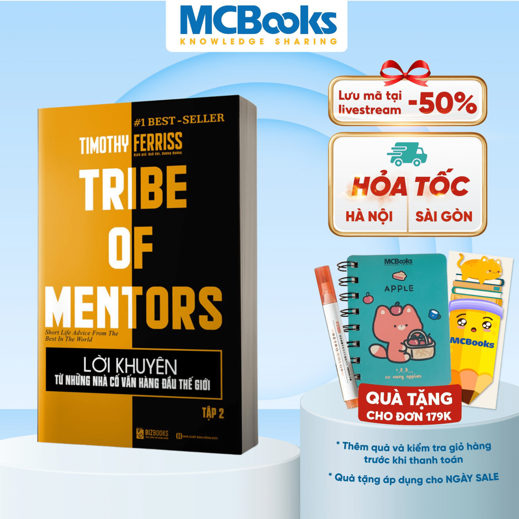 Sách - Lời khuyên từ những nhà cố vấn hàng đầu thế giới - Tribe of mentor (Tập 1) - BizBooks