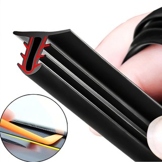 1.6 Mét Gioăng Cao Su Chữ T Gắn Chân Kính Chắn Gió - Chống Bụi, Chống Ồn Taplo Ô Tô