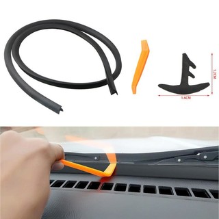 1.6 Mét Gioăng Cao Su Chữ T Gắn Chân Kính Chắn Gió - Chống Bụi, Chống Ồn Taplo Ô Tô