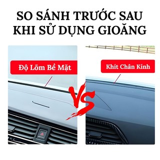 1.6 Mét Gioăng Cao Su Chữ T Gắn Chân Kính Chắn Gió - Chống Bụi, Chống Ồn Taplo Ô Tô