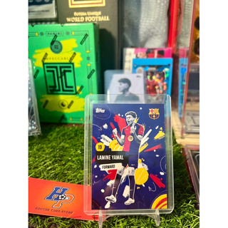 Thẻ bóng đá Lamine Yamal 19 Topps Barcelona Team Set 2024/25