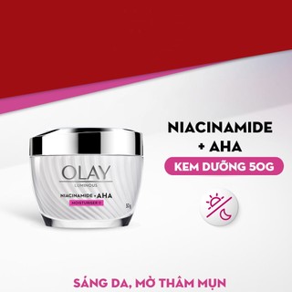 Kem dưỡng trắng da Olay Luminous Niacinamide + AHA Moisturiser (50g)