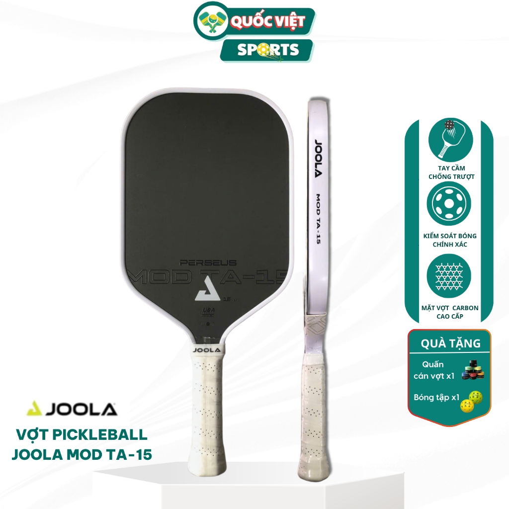 Vợt pickleball Joola Modta-15 trợ lực,mặt vợt Carbon chữ in nổi ,hàng ...