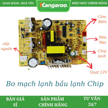 Bo Mạch Lạnh Bầu Lạnh Chip - Cây nước nóng lạnh, Máy lọc nước nóng lạnh dùng chung cho Midea,Sunhouse, kangaroo, karofi