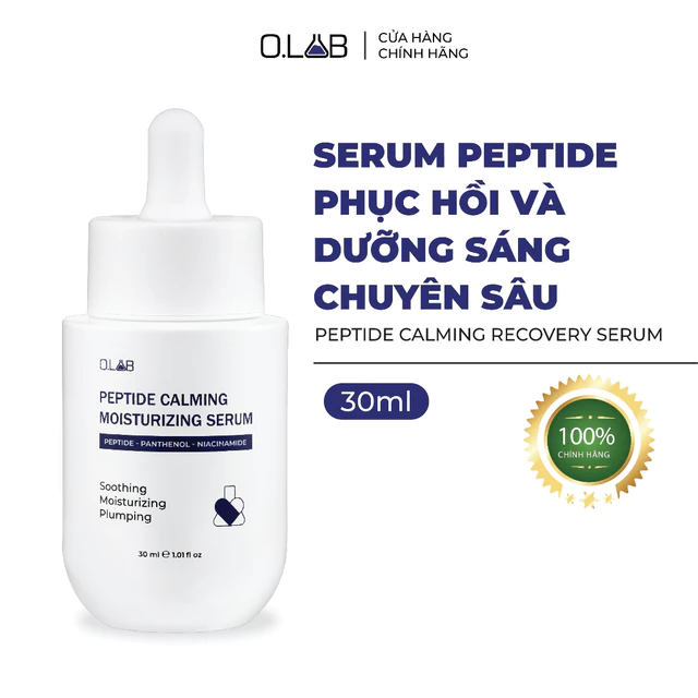 Serum Peptide phục hồi và dưỡng sáng chuyên sâu Peptide Calming Recovery Serum