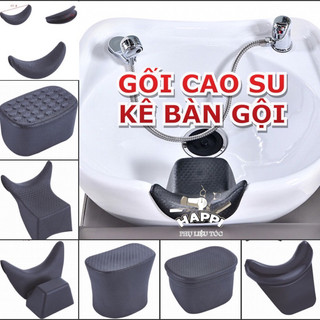 Gối kê bồn giường gội đầu cao su mềm, gối cao su gội đầu nhiều mẫu