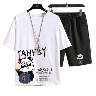 Bộ đồ thể thao in hình gấu tanby nhiều màu dành cho nam nữ chất liệu thun mè mát mẻ thoải mái k1