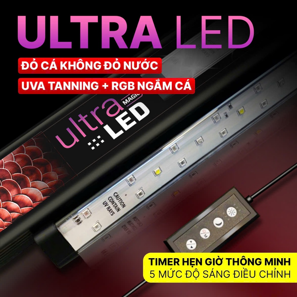Đèn Led RGB Kết Hợp UVA Chuyên Tanning Cá Rồng Ultra Magic Led | Shopee ...