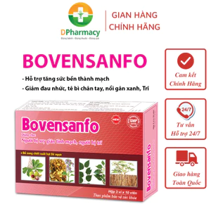 Viên uống Bovensanfo, Hỗ trợ tăng sức bền thành mạch, giảm đau nhức, tê bì chân tay, nổi gân xanh