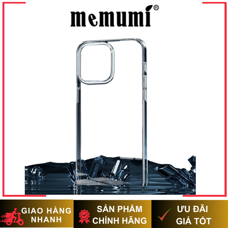 [  Chống Ố ] Ốp Memumi Trong Suốt Khoe Tinh Tế Màu Máy cho iP 16/15 Series