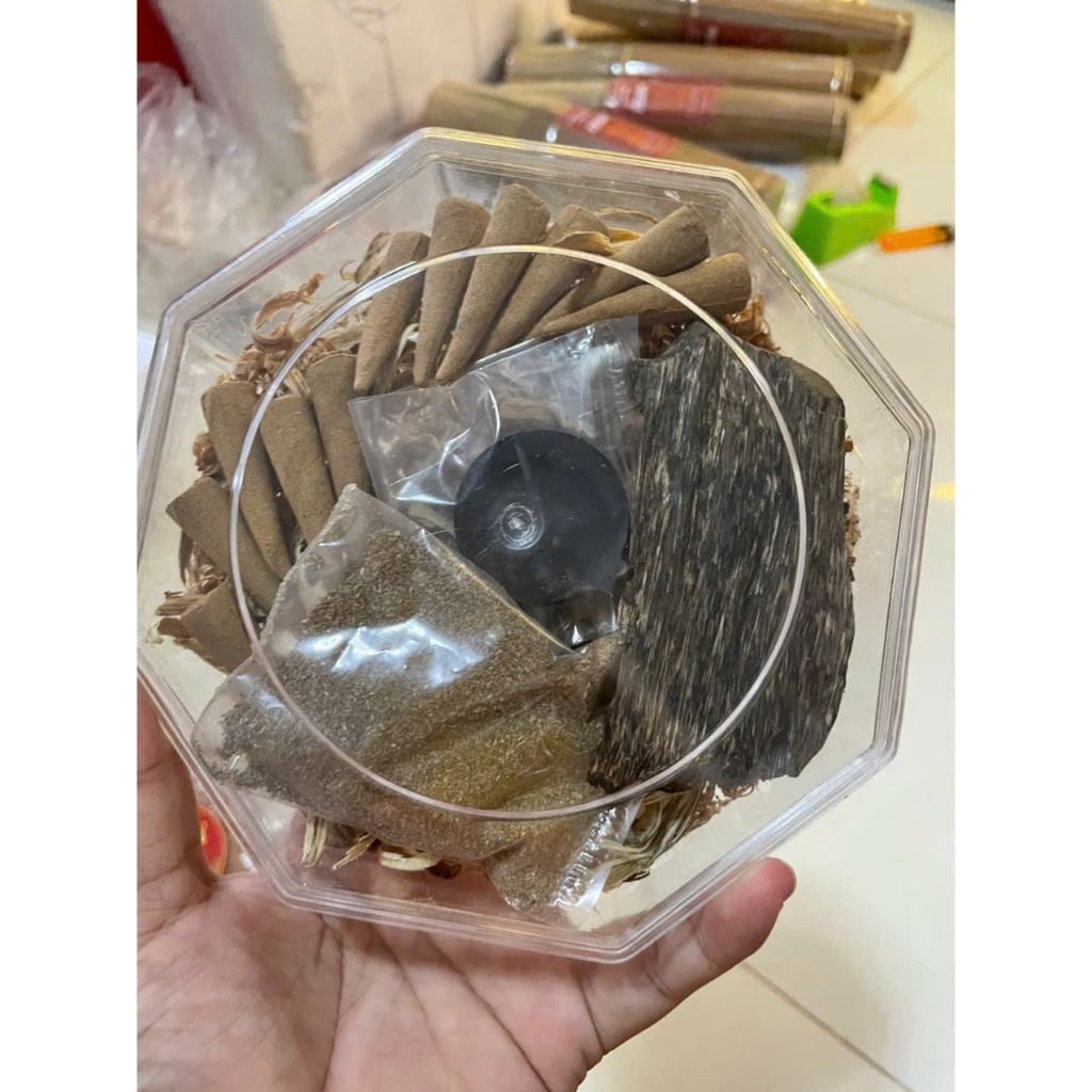 [Hàng sẵn]Trầm hương đốt xông nhà tẩy uế BÌNH AN đồ thờ cúng phong thủy mang lại may mắn cho gia chủ