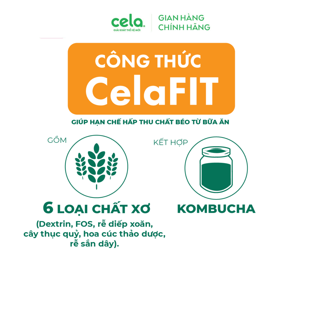 Ảnh Thùng 12 lon nước giải khát thế hệ mới cela mix 4 vị (320ml/lon) 2