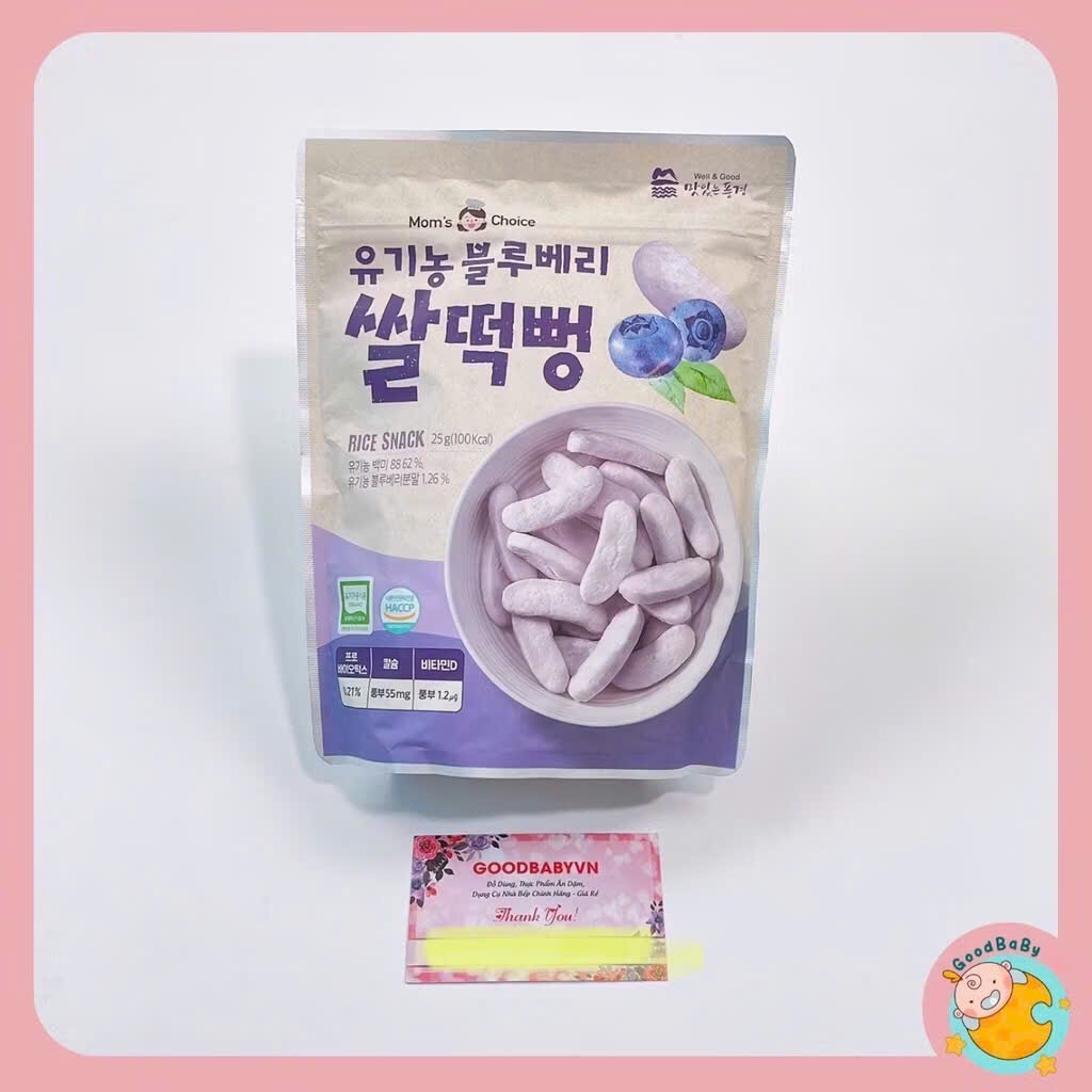 Chi tiết thực tế [Review] Bánh Gạo Ăn Dặm Mom's Choice Hàn Quốc Cho Bé Có Dễ Tan Không? chính hãng trên Shopee