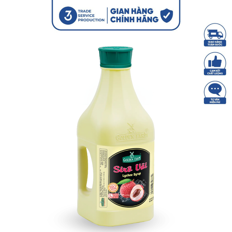 Siro/ Syrup vải Golden Farm 2L | Shopee Việt Nam