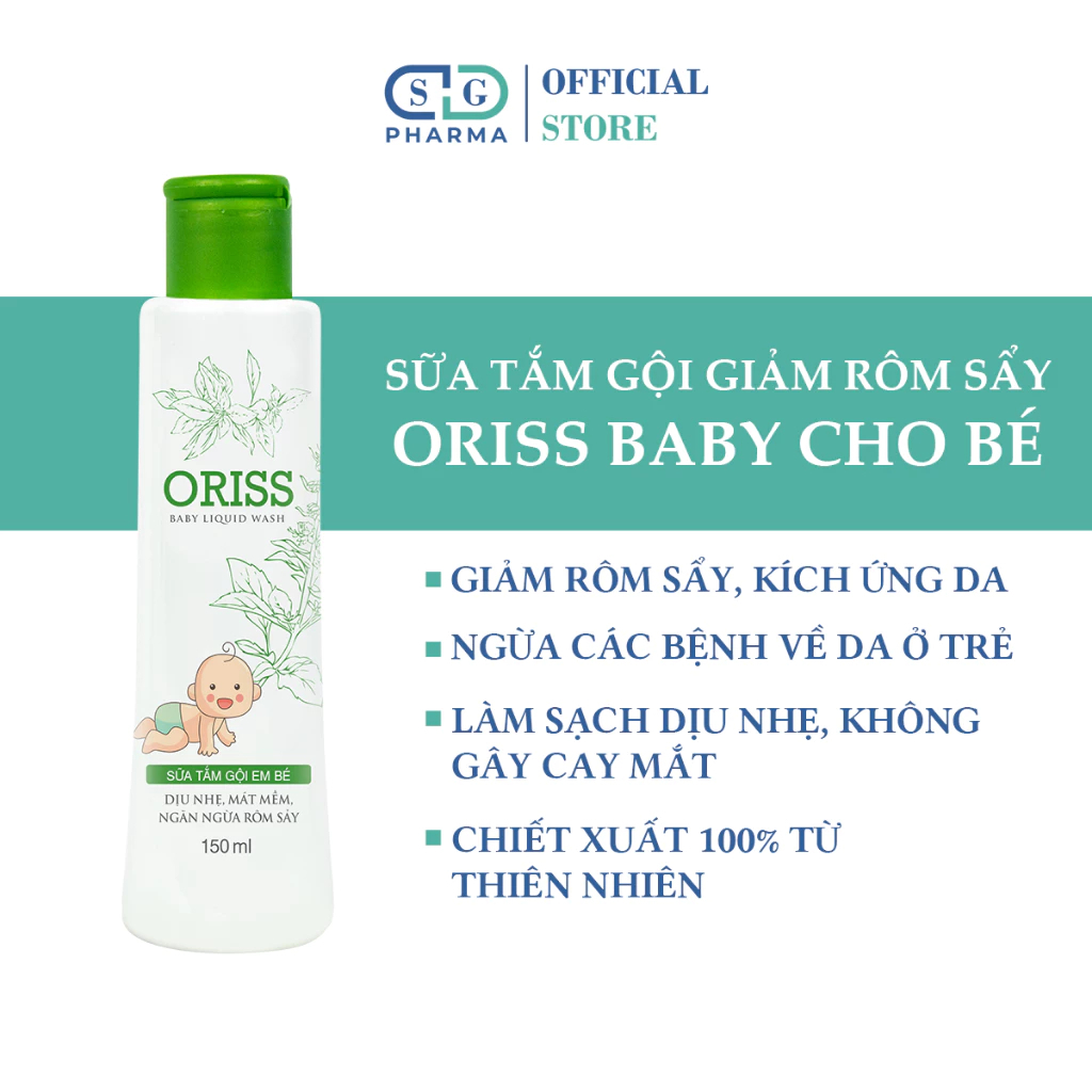 [DATE 06.2025] Sữa tắm gội cho bé ngừa rôm sẩy, nhẹ dịu không cay mắt ...