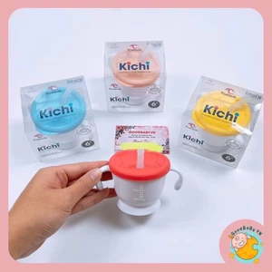 Cốc tập uống, tập hút 3 giai đoạn Kichilachi cho bé có vạch chia 150ml Goodbabyvn