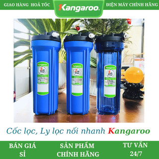 Bộ Cốc Lọc 1-2-3 Máy Lọc Nước Kangaroo Chính Hãng 100% - Tặng kèm Cút
