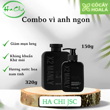 Combo Vì Anh Ngon X2 Manly - Sữa tắm hương nước hoa Cocayhoala 320g-Gel vệ sinh nam 150g Ha Chi JSC