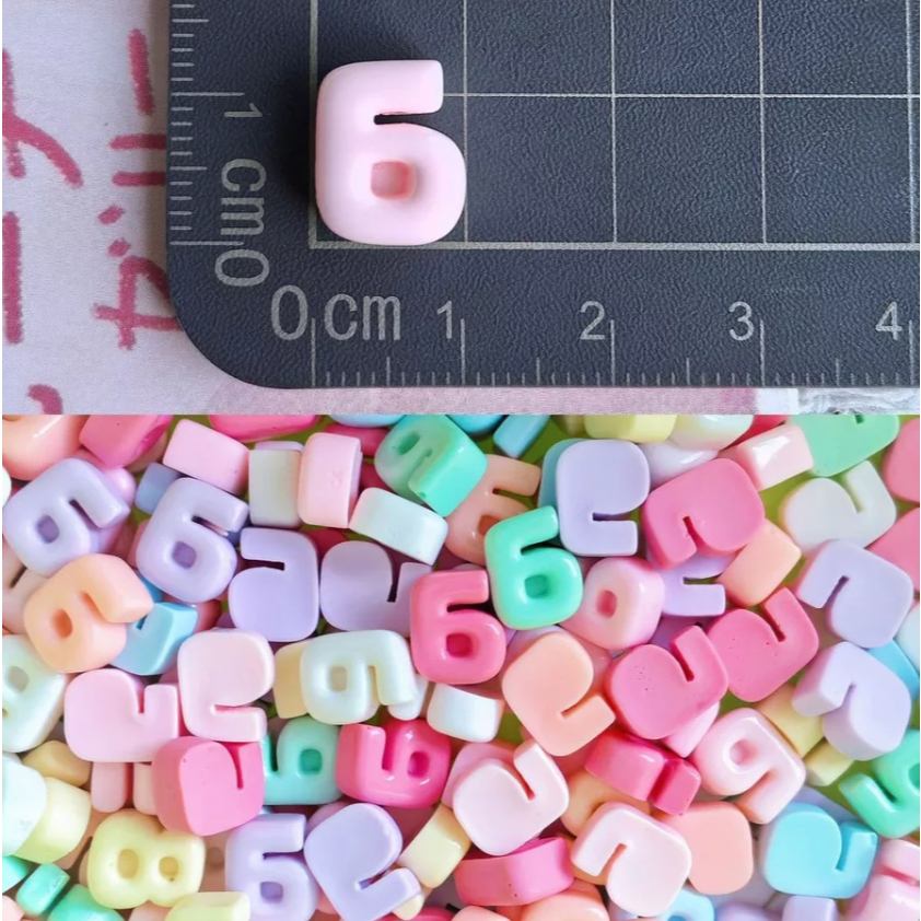 Charm Số 6 Đục
