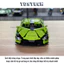 Mô hình lắp ráp siêu xe Lambo Xanh 1280 PCS tỉ lệ 1:14 đồ chơi ô tô điều khiển lắp ghép siêu xe MS22003