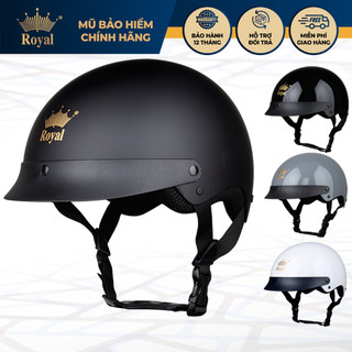 Mũ bảo hiểm xe máy nửa đầu Royal M162 lưỡi trai dành cho nam nữ đi xe máy chính hãng