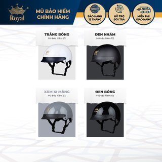 Mũ bảo hiểm xe máy nửa đầu Royal M162 lưỡi trai dành cho nam nữ đi xe máy chính hãng