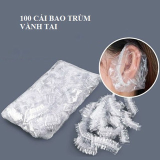 ❌GIÁ SỈ❌ 10 Bịch (1000 cái) bao trùm vành tai,bịt tai chống nước khi tắm hoặc làm tóc, nhuộm tóc