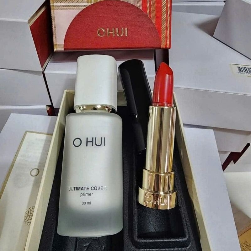 Bộ Kem nền siêu che khuyết điểm da căng bóng OHUI