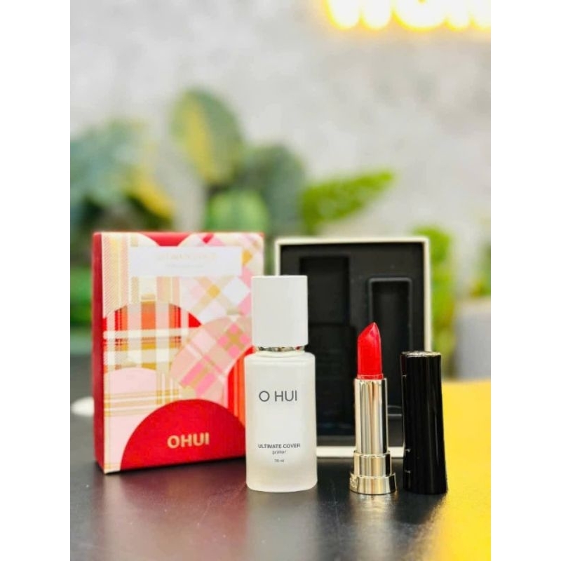 Bộ Kem nền siêu che khuyết điểm da căng bóng OHUI