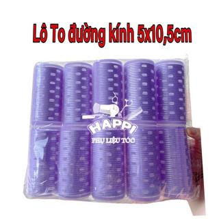 ❌GIÁ SỈ❌  Lô cuốn tóc mái bay Hàn Quốc lõi nhôm chịu nhiệt size to  (Vỉ 10 cái)