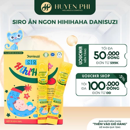 Siro ăn ngon Hihihaha DANISUZI giúp bé ăn ngon tăng cân hiệu quả tăng sức đề kháng