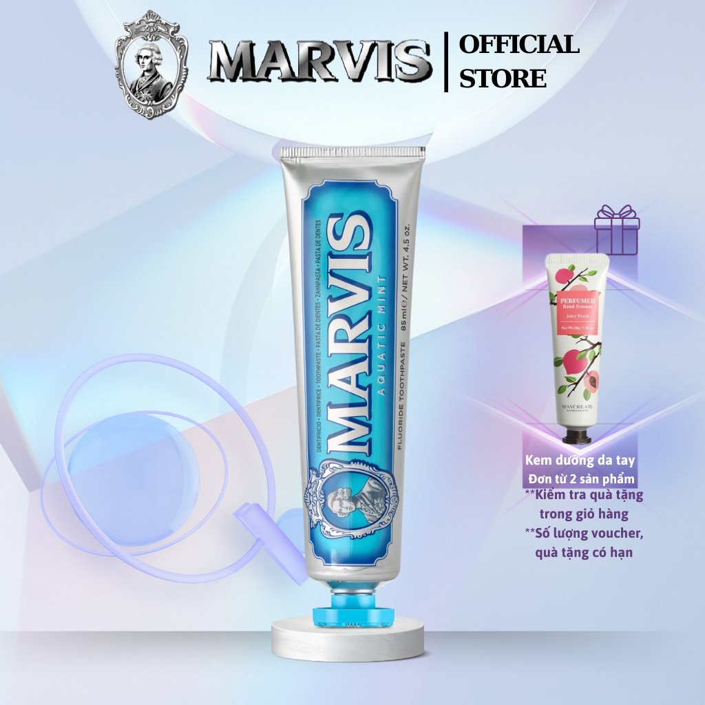 Ảnh Kem Đánh Răng MARVIS Aquatic Mint 85ML Hương Vị Dưa Gang Mát Lạnh - Marvis 1