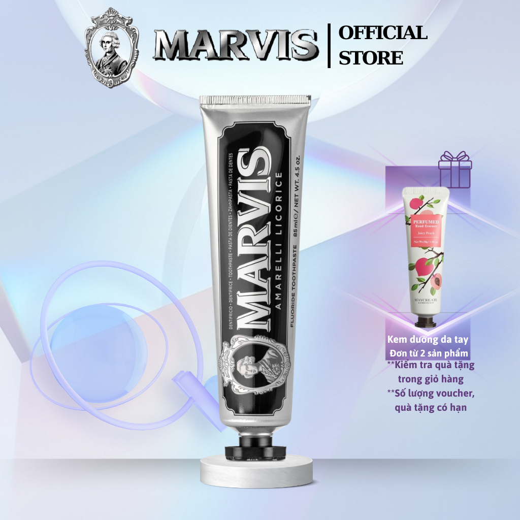 Ảnh Kem Đánh Răng MARVIS Amarelli Licorice Mint 85ml - Marvis Chính Hãng 1