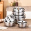 Thau Inox Trộn Bột Làm Bánh, Đánh Trứng Sâu Lòng Nhiều Kích - BAKERY KING