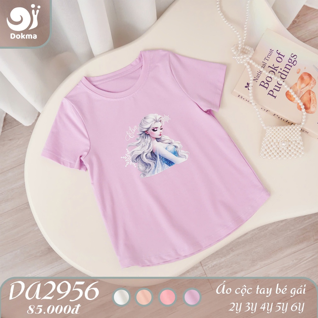 (11-25kg, 2-7Y) Áo Cộc Tay Dokma Bé Trai, Bé Gái DA2093 DA2824 DA2825 DA2956