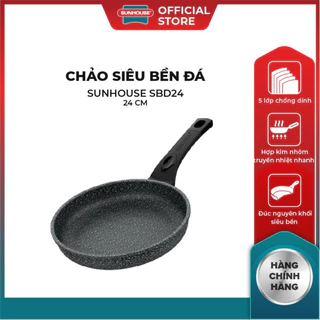 [Live] Chảo Đá Chống Dính KHÔNG TỪ SUNHOUSE Size 24-30cm SBD 24-30