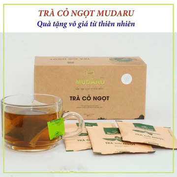 [Giao hoả tốc] Trà Cỏ Ngọt Mudaru hộp 25 túi lọc giúp lợi tiểu, an thần, ngủ ngon, hạ huyết áp, hỗ trợ tiểu đường