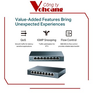 TP-Link TL- SG108 Switch Để Bàn 8 cổng 10/100/1000Mbps