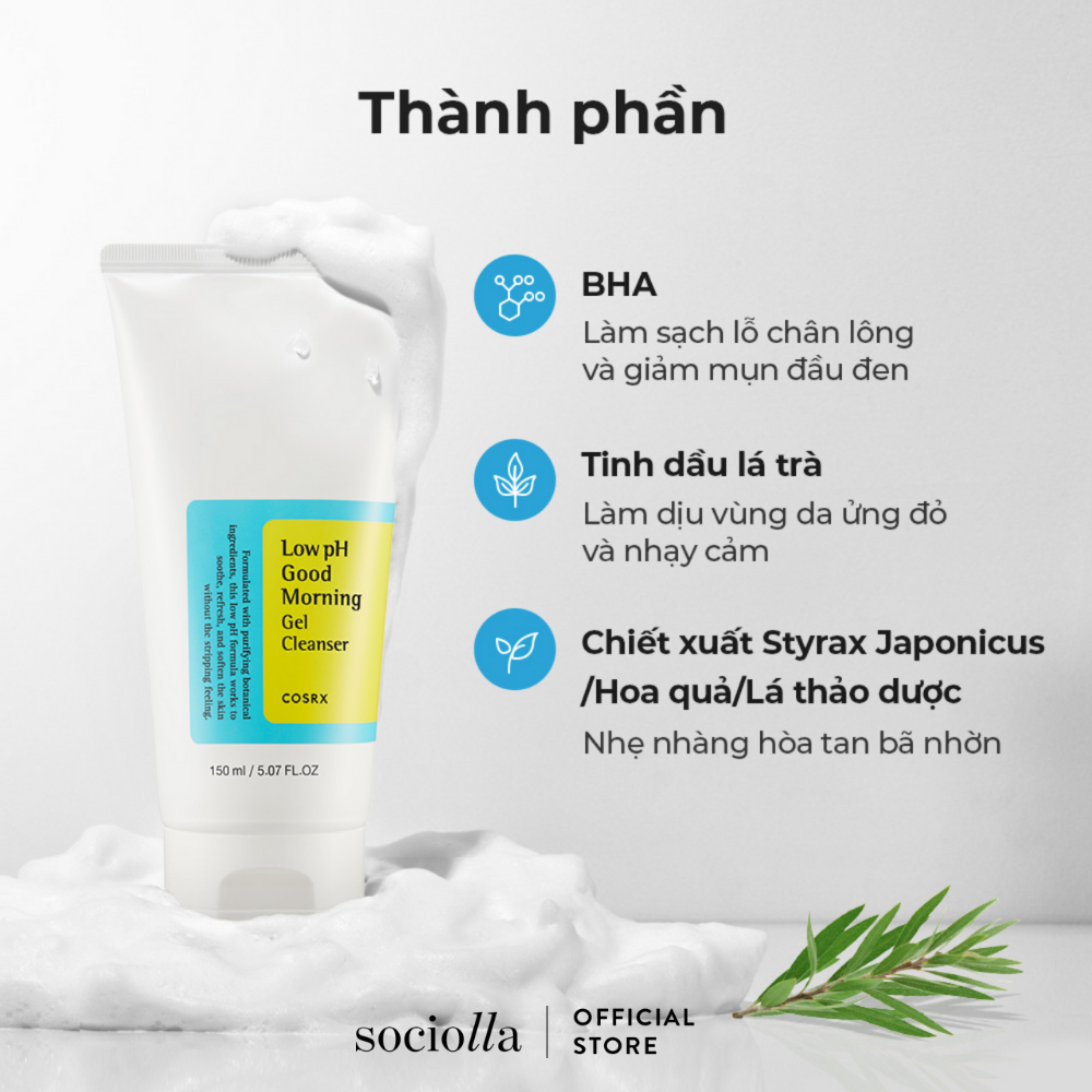 Ảnh Gel Rửa Mặt Low pH Cosrx Good Morning Gel Cleanser 1