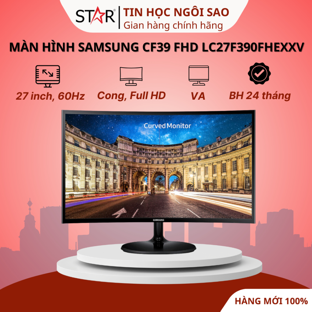 Màn hình Cong Samsung CF39 FHD LC27F390FHEXXV | 27 inch, Full HD, VA ...