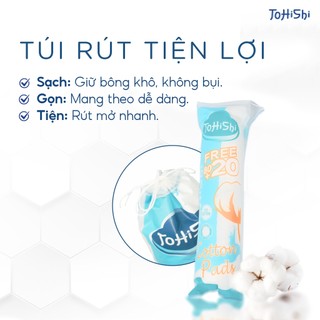 Combo 3 Túi Bông Tẩy Trang Tohishi Cotton Pads Mềm Mịn Dùng Cho Makeup & Skincare
