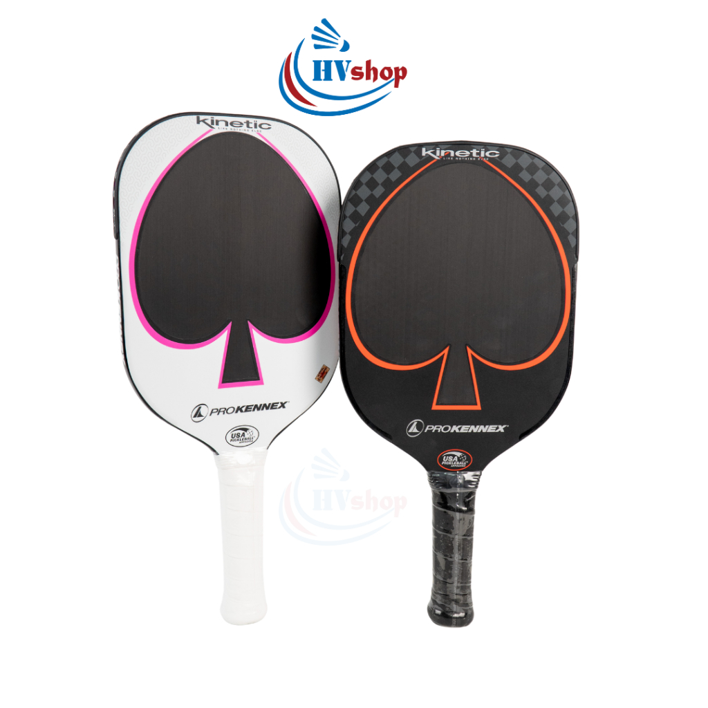 Vợt Pickleball - Vợt ProKennex Black Ace White, ACE Pro-Black/Red chính hãng, tặng quấn cán và bao vợt - HVShop