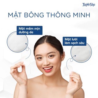 Combo 3 Bông Tẩy Trang Tohishi Nhật Bản 150 Miếng Cotton Mềm Mịn Thấm Hút Tốt Chăm Sóc Da